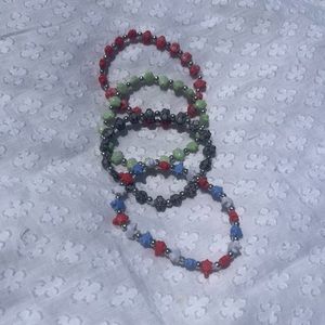 Beaded Owl and Turtle Braclets